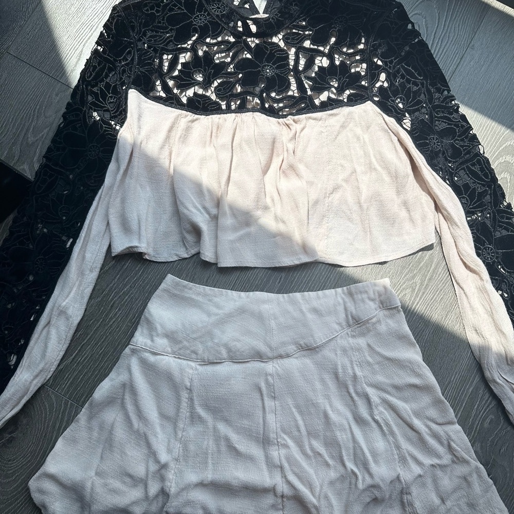*SET* Free People matching skirt and shirt